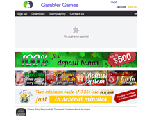 Tablet Screenshot of gamblergames.com